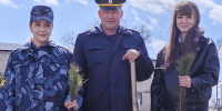 Сотрудники ЛИУ-23 приняли участие во Всероссийской эколого-патриотической акции «Лес Победы» - УФСИН России