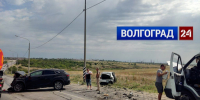 Лобовое столкновение автомобилей в Дзержинском районе Волгограда вызвало пробку - ВестиВЛГ