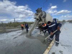 На Сарептском путепроводе начинались работы по заливке нового бетонного основания